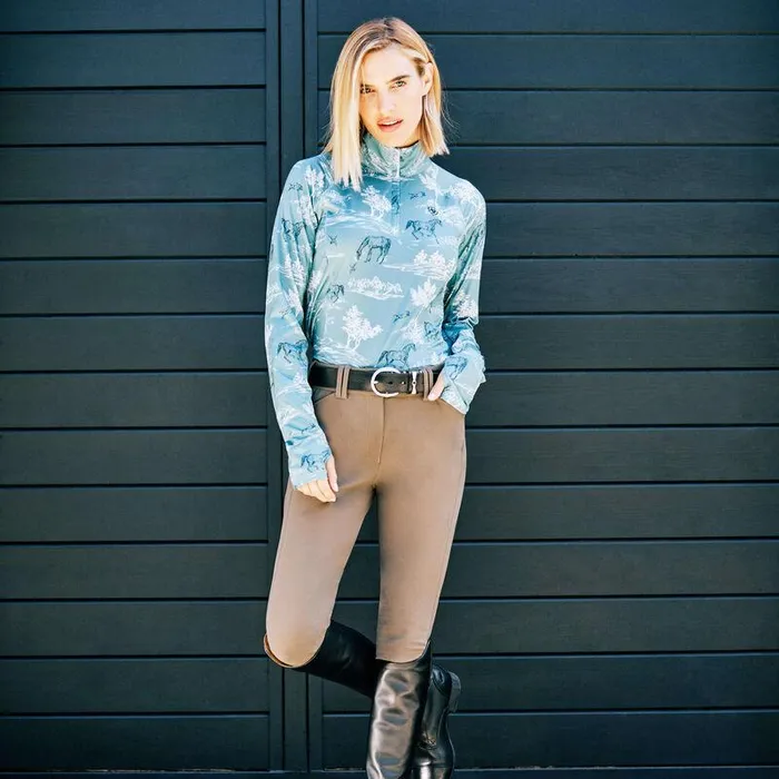 Women Pants and Shorts Ariat Tri Factor Grip Knee Patch Breech Banyan Bark Women Pants and Shorts Ariat Tri Factor Grip Knee Patch Breech Banyan Bark