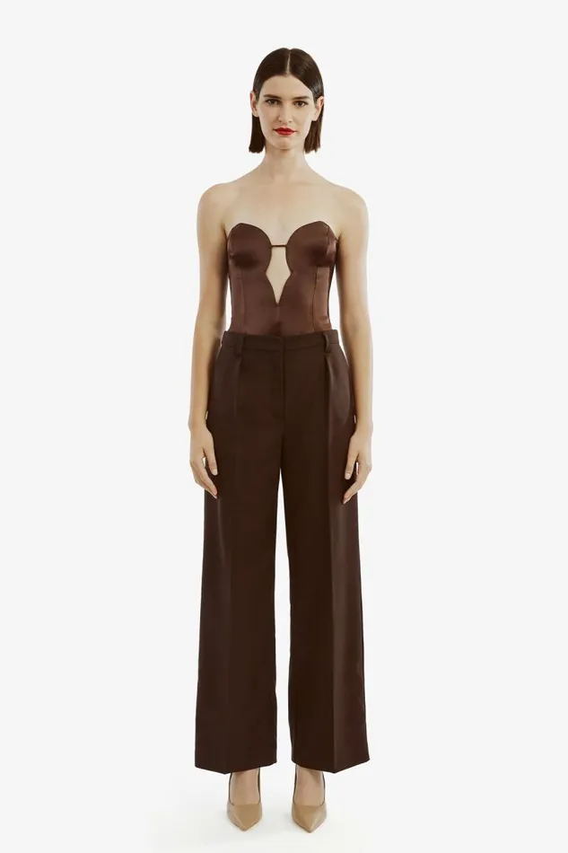 Women Pants Bardot Callista Pant In Dark Chocolate Dark Chocolate Women Pants Bardot Callista Pant In Dark Chocolate Dark Chocolate