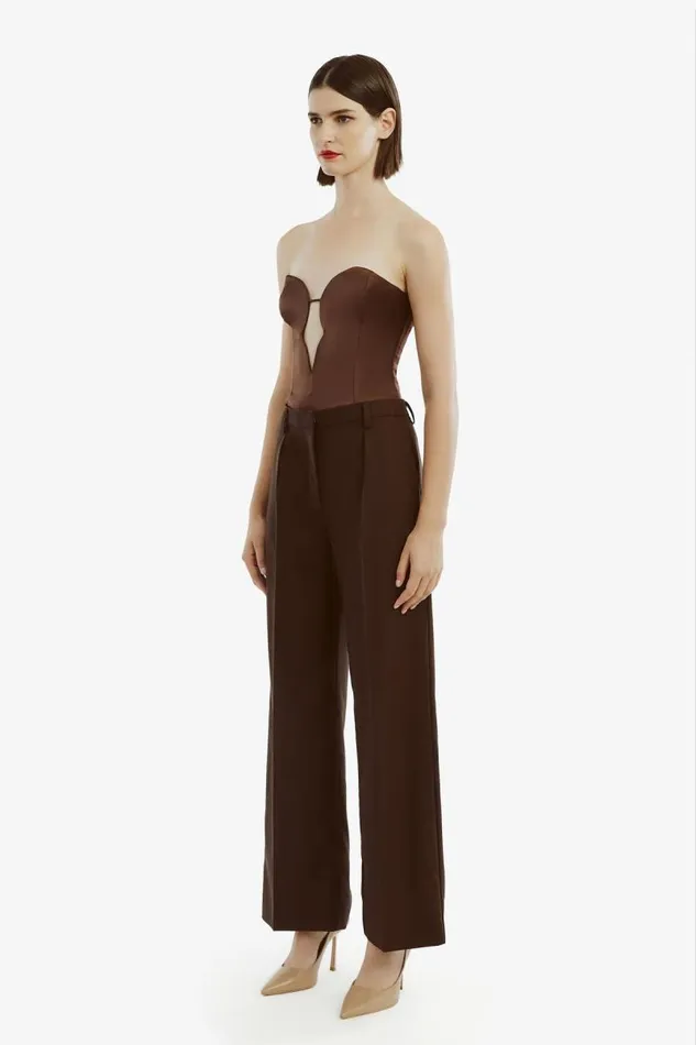 Women Pants Bardot Callista Pant In Dark Chocolate Dark Chocolate Women Pants Bardot Callista Pant In Dark Chocolate Dark Chocolate