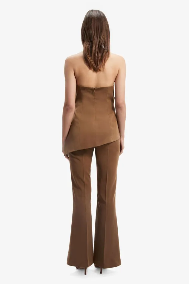 Women Pants Bardot Halifax Slim Flare Pant In Chocolate Chocolate