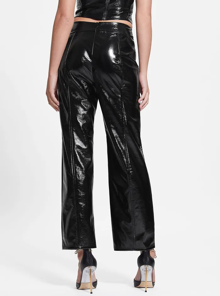 Women Pants GUESS Black Monica Faux Leather Pants Women Pants GUESS Black Monica Faux Leather Pants