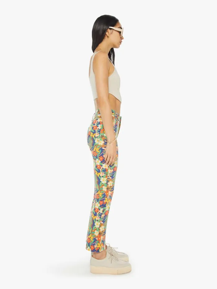 Women Pants Mother Denim The Insider Flood Blue dark