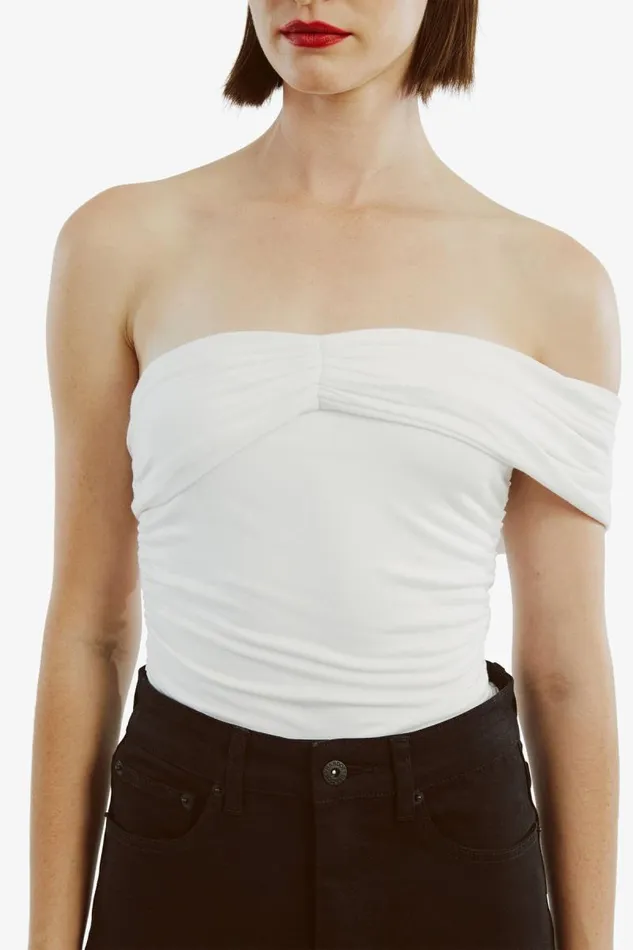 Women Party Tops Bardot Anina Knit Top In Orchid White Orchid White