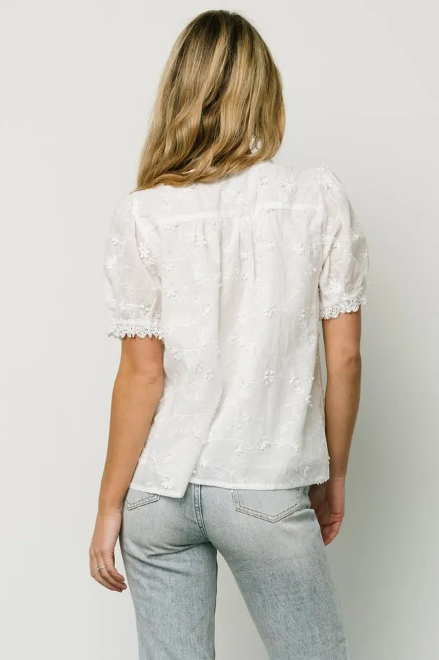 Women Pauline Embossed Top Off White Baltic Born Blouses and Shirts Women Pauline Embossed Top Off White Baltic Born Blouses and Shirts