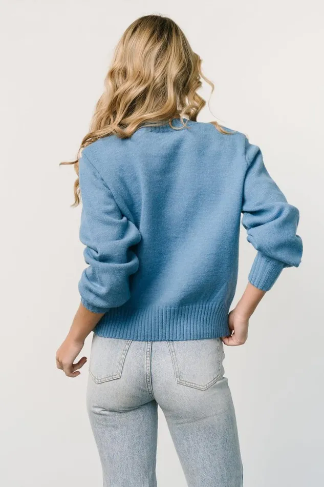 Women Phyllis Sweater Blue Baltic Born Sweaters