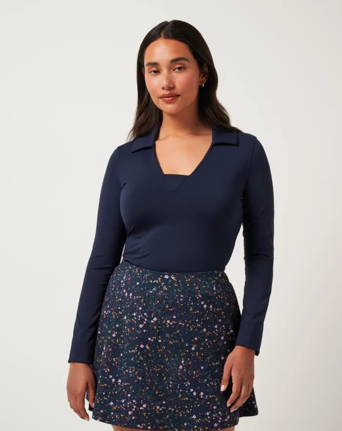 Women Polos TravisMathew WHERE IT COUNTS POLO Navy Blazer