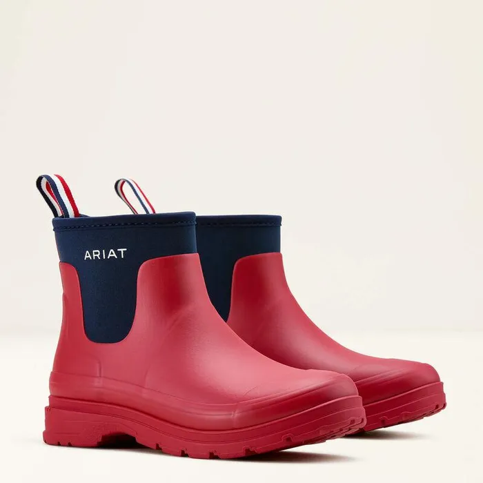Women Rain Boots Ariat Kelmarsh Shortie Rubber Boot Team Rednavy Women Rain Boots Ariat Kelmarsh Shortie Rubber Boot Team Rednavy
