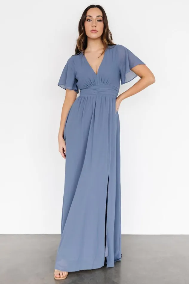 Women Ramona Maxi Dress Whisper Blue Baltic Born Maxi Dresses Women Ramona Maxi Dress Whisper Blue Baltic Born Maxi Dresses