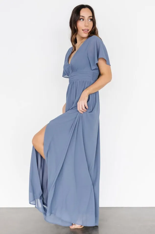 Women Ramona Maxi Dress Whisper Blue Baltic Born Maxi Dresses Women Ramona Maxi Dress Whisper Blue Baltic Born Maxi Dresses