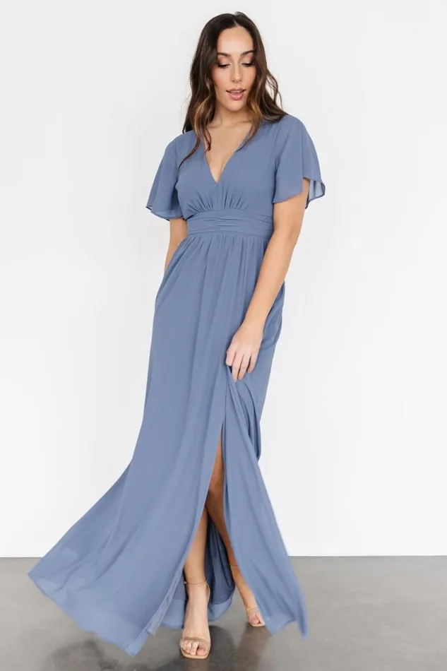 Women Ramona Maxi Dress Whisper Blue Baltic Born Maxi Dresses Women Ramona Maxi Dress Whisper Blue Baltic Born Maxi Dresses