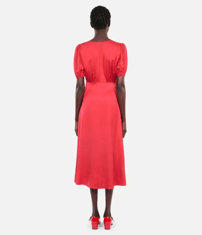 Women Red Long Dress With Buttoning THE KOOPLES Dresses and Jumpsuits