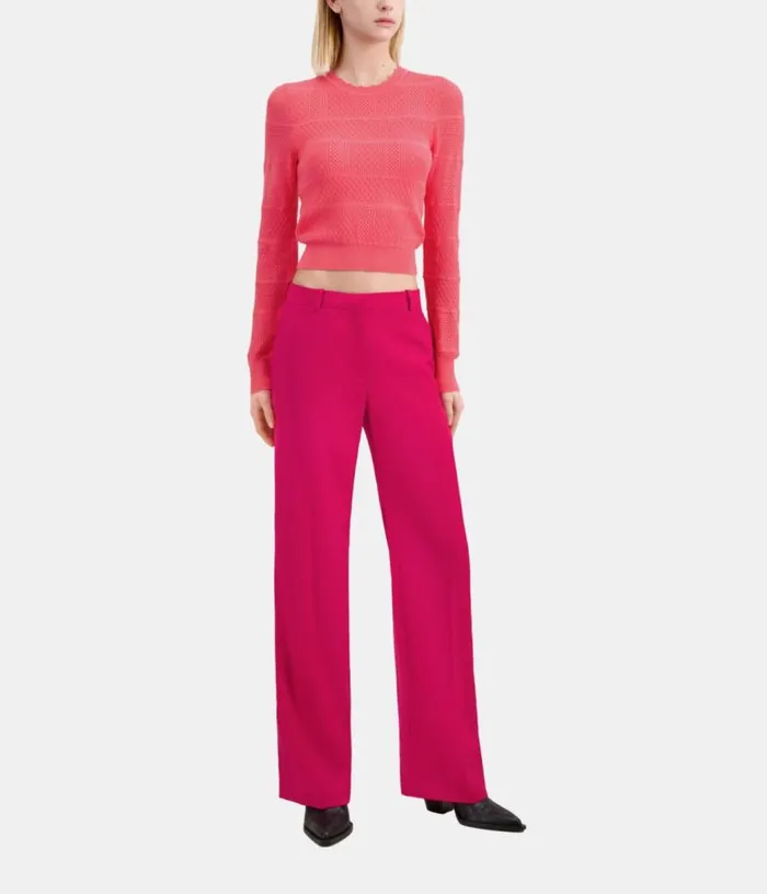 Women Red Wool Suit Trousers THE KOOPLES Blazers and Suits