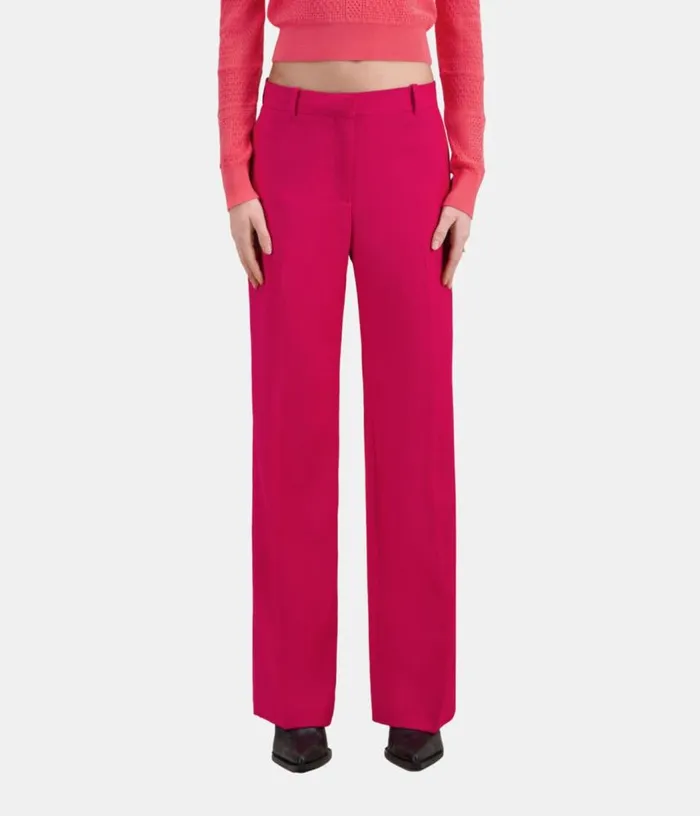 Women Red Wool Suit Trousers THE KOOPLES Blazers and Suits