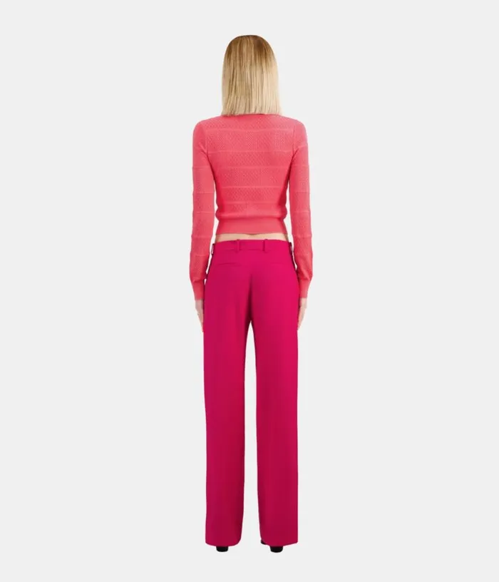 Women Red Wool Suit Trousers THE KOOPLES Blazers and Suits