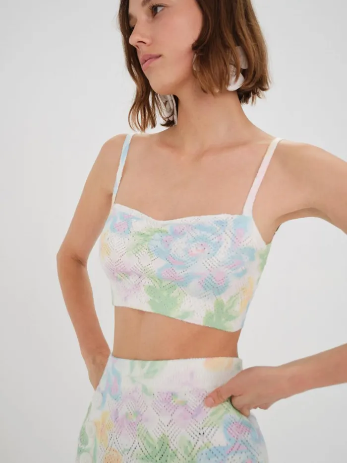Women Reese Crop Top Multi For Love and Lemons Tops