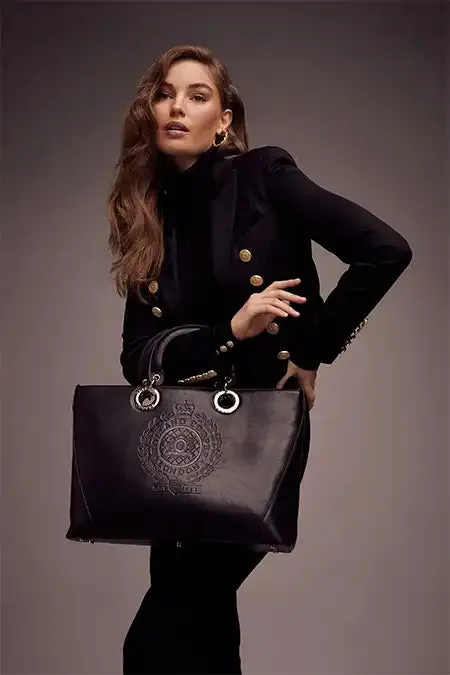 Women Regency Leather Tote Black Holland Cooper Bags Women Regency Leather Tote Black Holland Cooper Bags