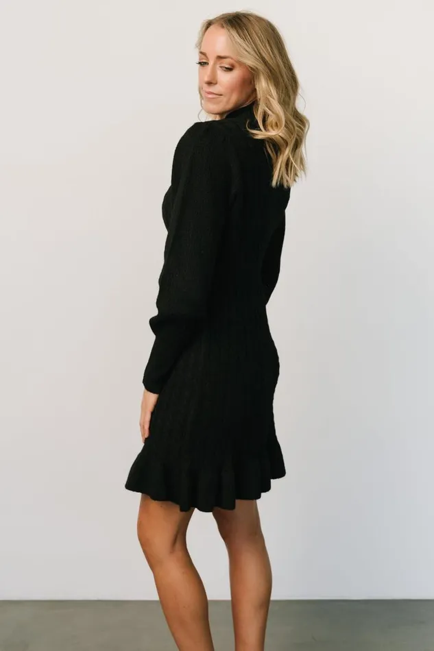 Women Rhonda Sweater Dress Black Baltic Born Short Dresses Women Rhonda Sweater Dress Black Baltic Born Short Dresses