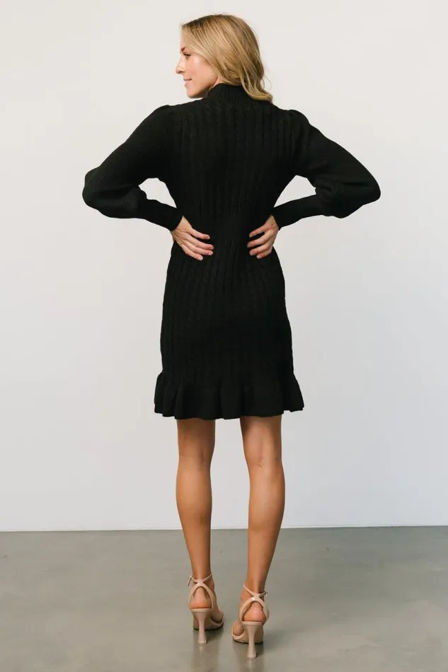 Women Rhonda Sweater Dress Black Baltic Born Short Dresses Women Rhonda Sweater Dress Black Baltic Born Short Dresses