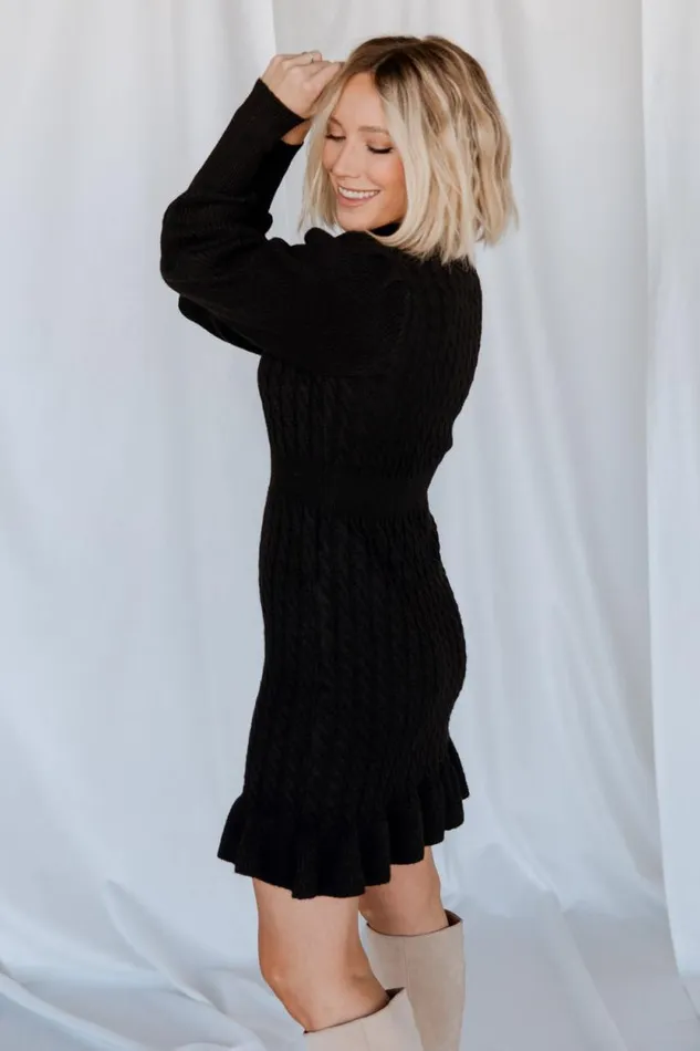 Women Rhonda Sweater Dress Black Baltic Born Short Dresses Women Rhonda Sweater Dress Black Baltic Born Short Dresses