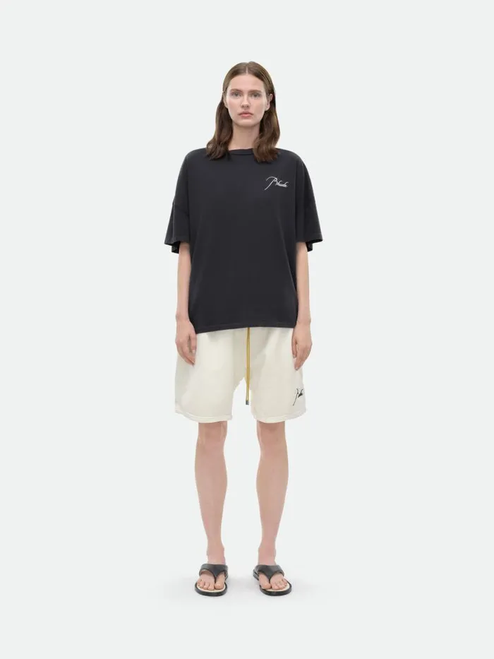 Women Rhude Tops REVERSE TEE Vtg Black