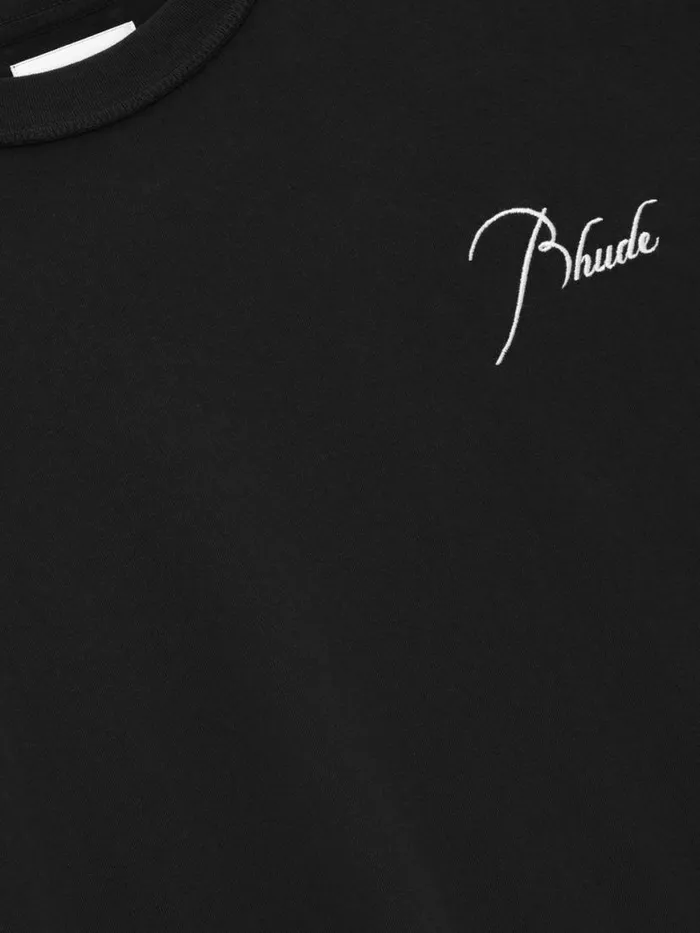 Women Rhude Tops REVERSE TEE Vtg Black