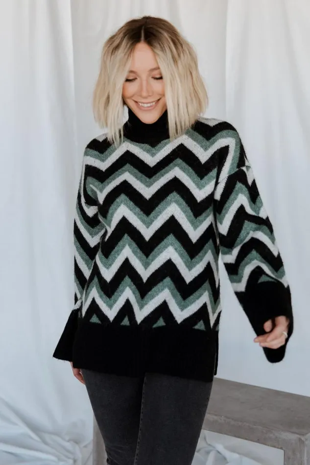 Women Ricks Sweater Black Green Multi Baltic Born Sweaters