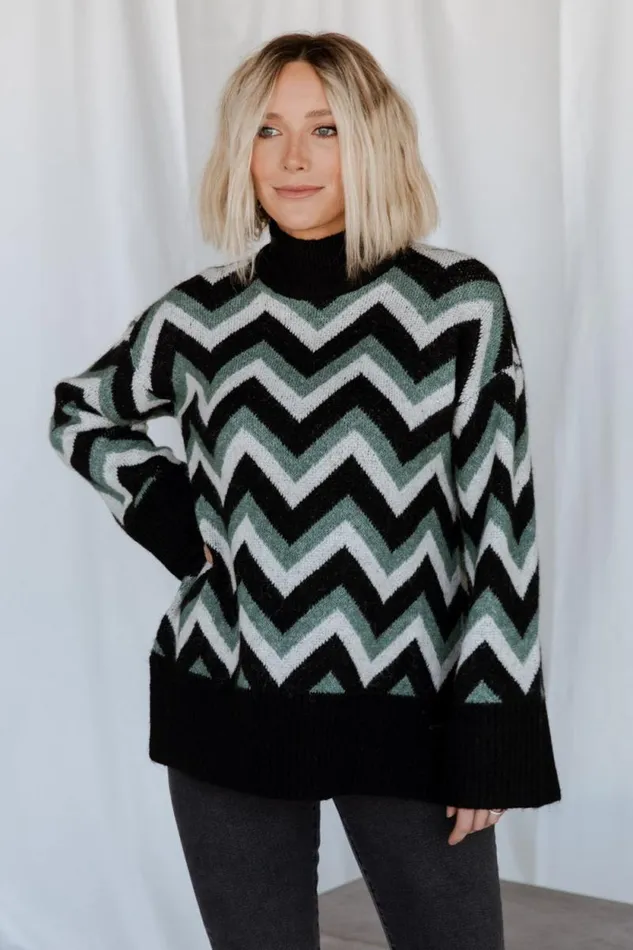 Women Ricks Sweater Black Green Multi Baltic Born Sweaters