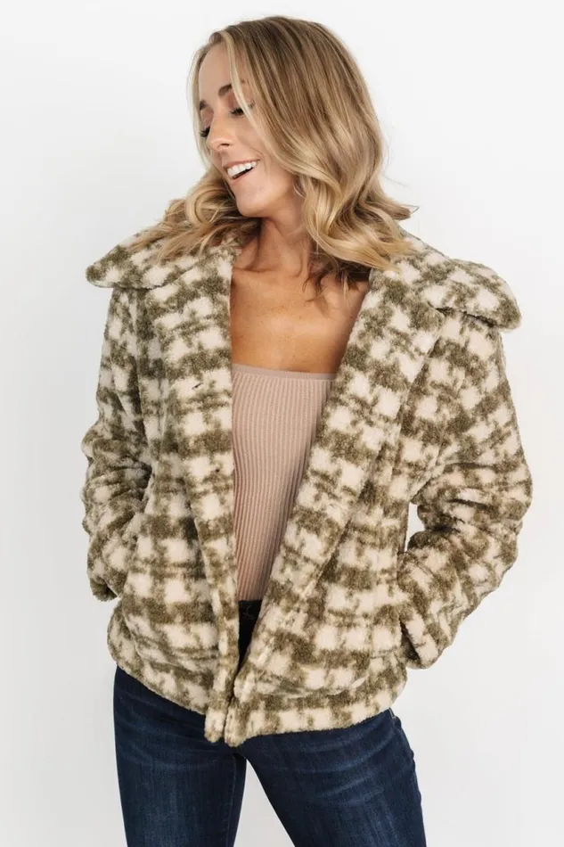 Women Ridge Teddy Coat Olive Ivory Baltic Born Outerwear Women Ridge Teddy Coat Olive Ivory Baltic Born Outerwear
