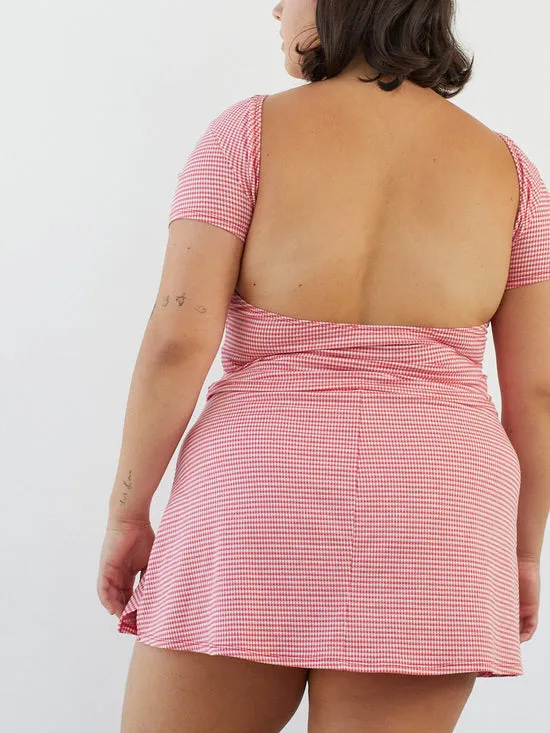 Women Rowan Tee Pomodoro Gingham Tops Lisa Says Gah