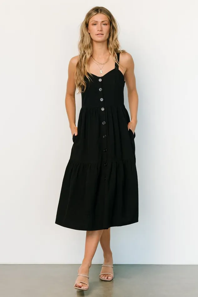 Women Sammy Tank Midi Dress Black Baltic Born Midi Dresses Women Sammy Tank Midi Dress Black Baltic Born Midi Dresses