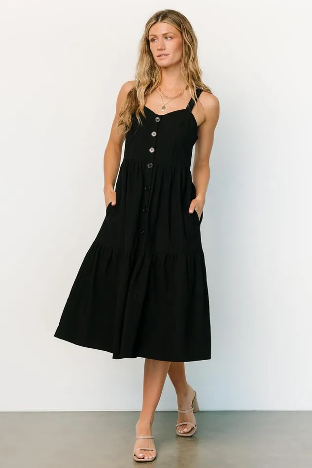Women Sammy Tank Midi Dress Black Baltic Born Midi Dresses Women Sammy Tank Midi Dress Black Baltic Born Midi Dresses