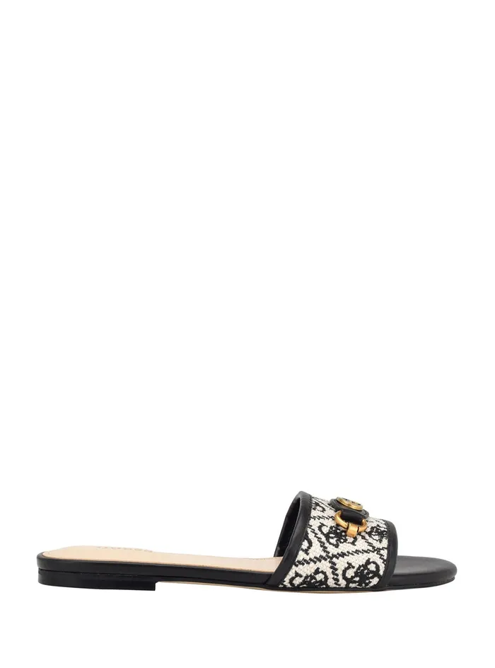 Women Sandals GUESS Black Logo Hammi Slide Sandals Women Sandals GUESS Black Logo Hammi Slide Sandals