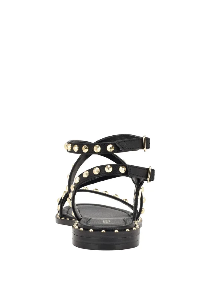 Women Sandals GUESS Black Yamara Studded Gladiator Sandals Women Sandals GUESS Black Yamara Studded Gladiator Sandals