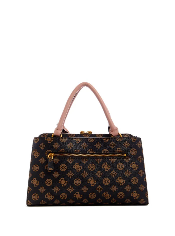 Women Satchel GUESS Black Pink Multi Briana Girlfriend Satchel