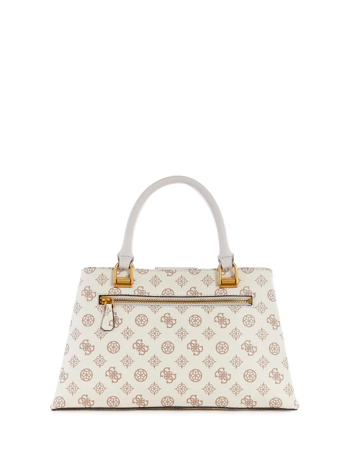 Women Satchel GUESS Cream Logo Alva Girlfriend Satchel