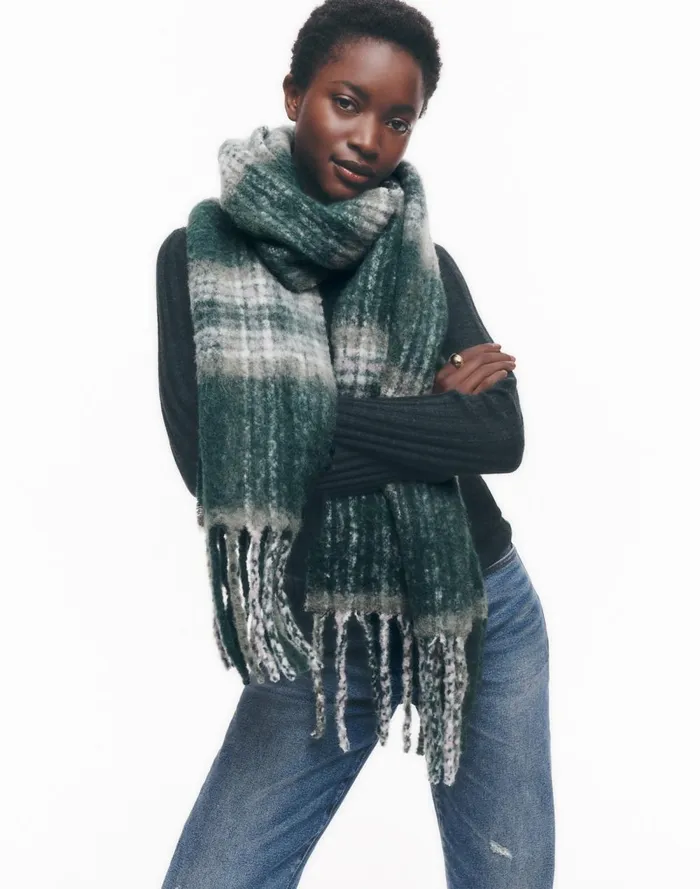 Women Scarves Madewell AlpacaBlend Scarf Luxury Forest