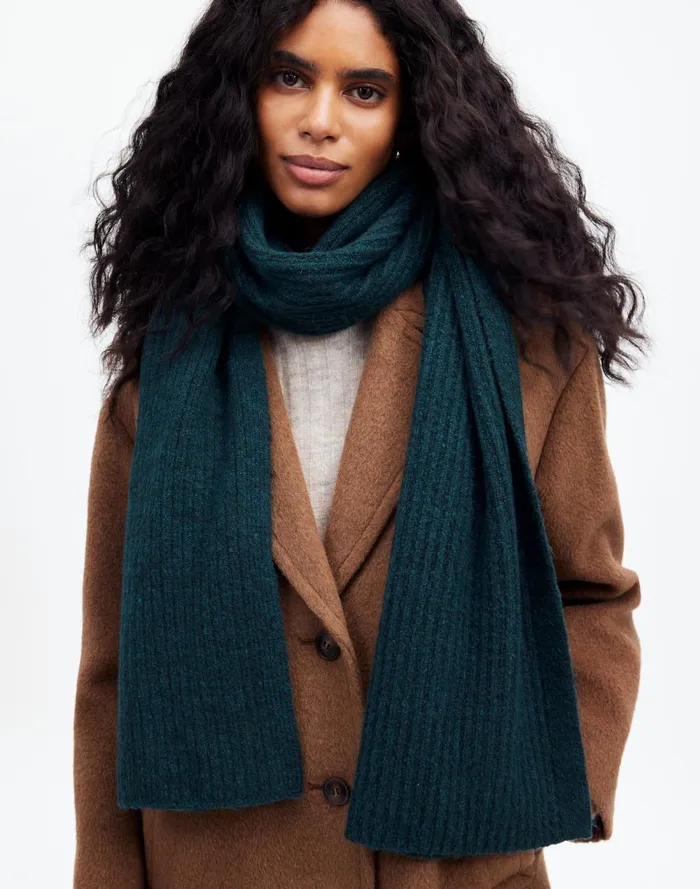 Women Scarves Madewell CottonBlend Scarf Hthr Mineral