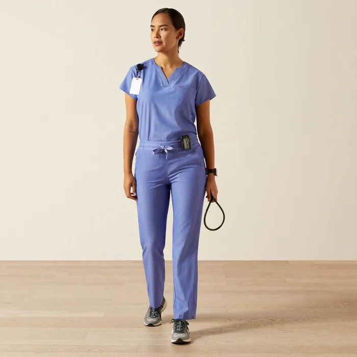 Women Scrubs Ariat Eliza Fashion Scrub Top Cornflower Blue Women Scrubs Ariat Eliza Fashion Scrub Top Cornflower Blue