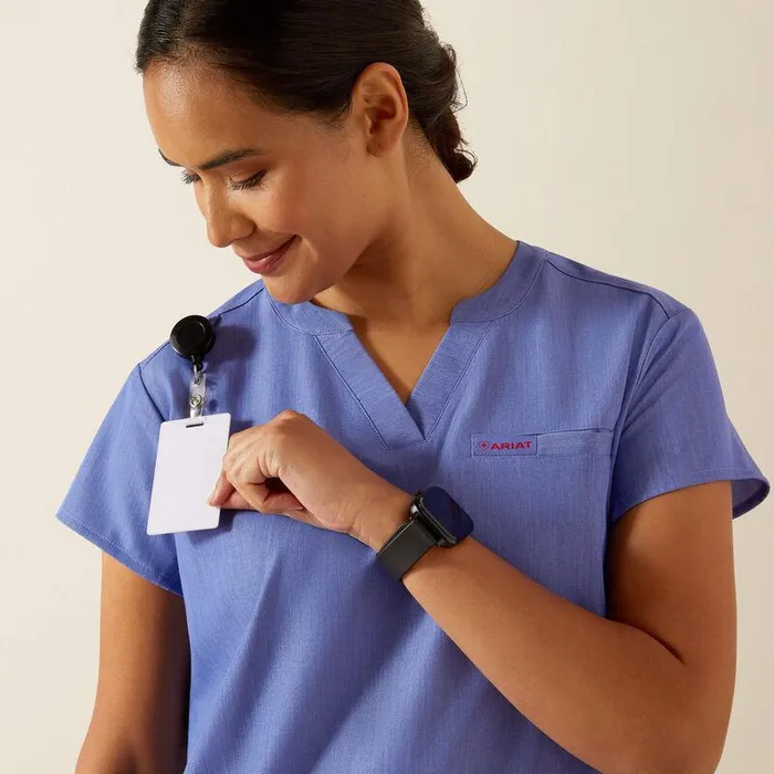 Women Scrubs Ariat Eliza Fashion Scrub Top Cornflower Blue Women Scrubs Ariat Eliza Fashion Scrub Top Cornflower Blue