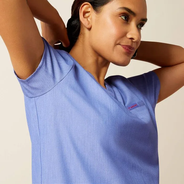 Women Scrubs Ariat Eliza Fashion Scrub Top Cornflower Blue Women Scrubs Ariat Eliza Fashion Scrub Top Cornflower Blue