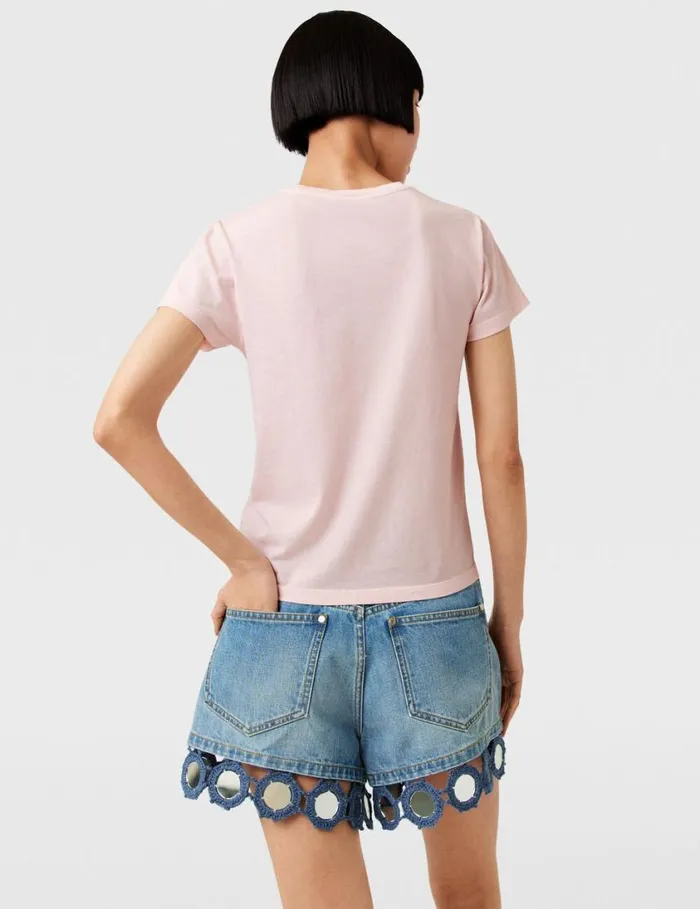 Women Seashell Crewneck TShirt Light Pink Stella McCartney Sweatshirts And TShirts Women Seashell Crewneck TShirt Light Pink Stella McCartney Sweatshirts And TShirts