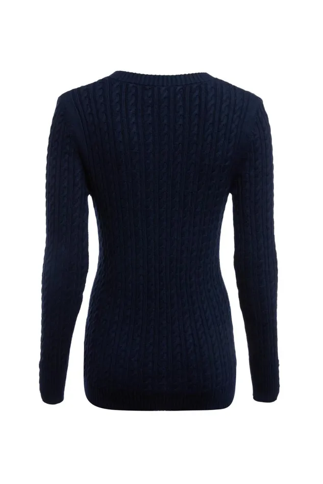 Women Seattle VNeck Knit Ink Navy Holland Cooper Knitwear Women Seattle VNeck Knit Ink Navy Holland Cooper Knitwear