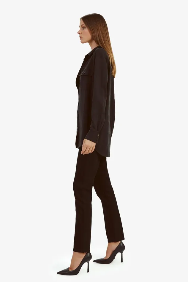 Women Shirts and Blouses Bardot Albee Lightweight Shirt In Black Black