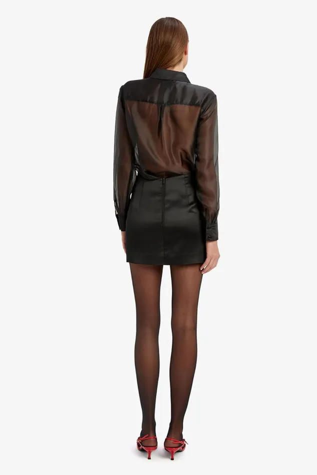 Women Shirts and Blouses Bardot Rebecca Organza Shirt In Black Black Women Shirts and Blouses Bardot Rebecca Organza Shirt In Black Black