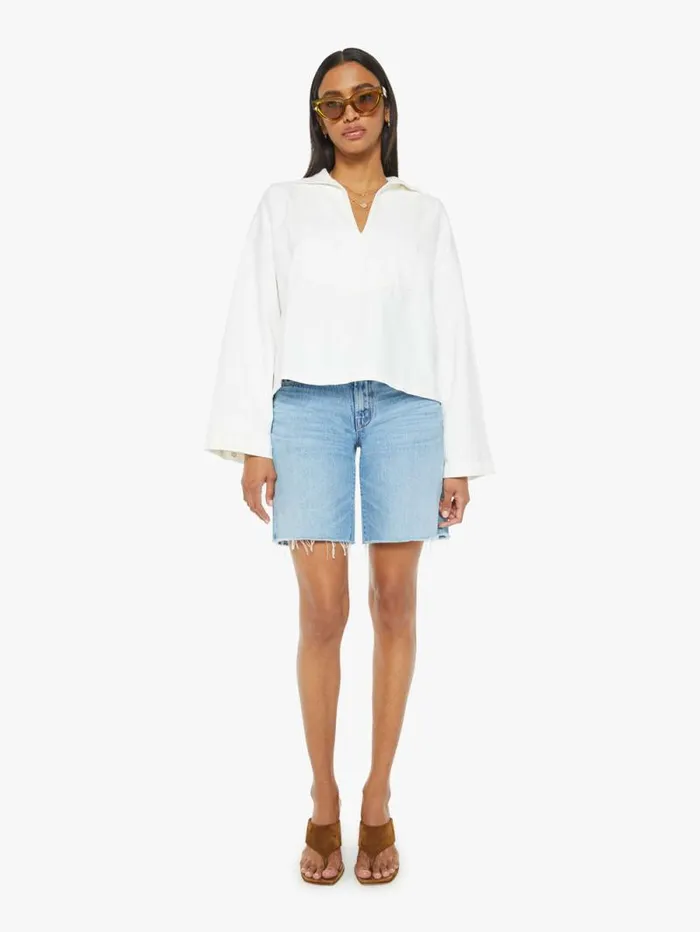 Women Shirts Mother Denim Abbott Top White