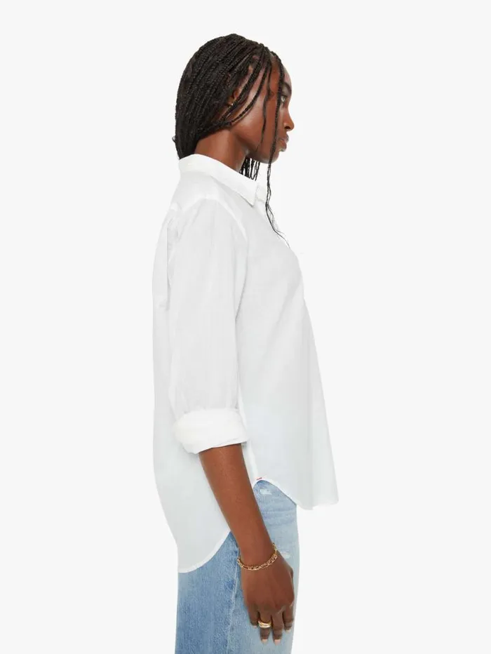 Women Shirts Mother Denim Beau Shirt White