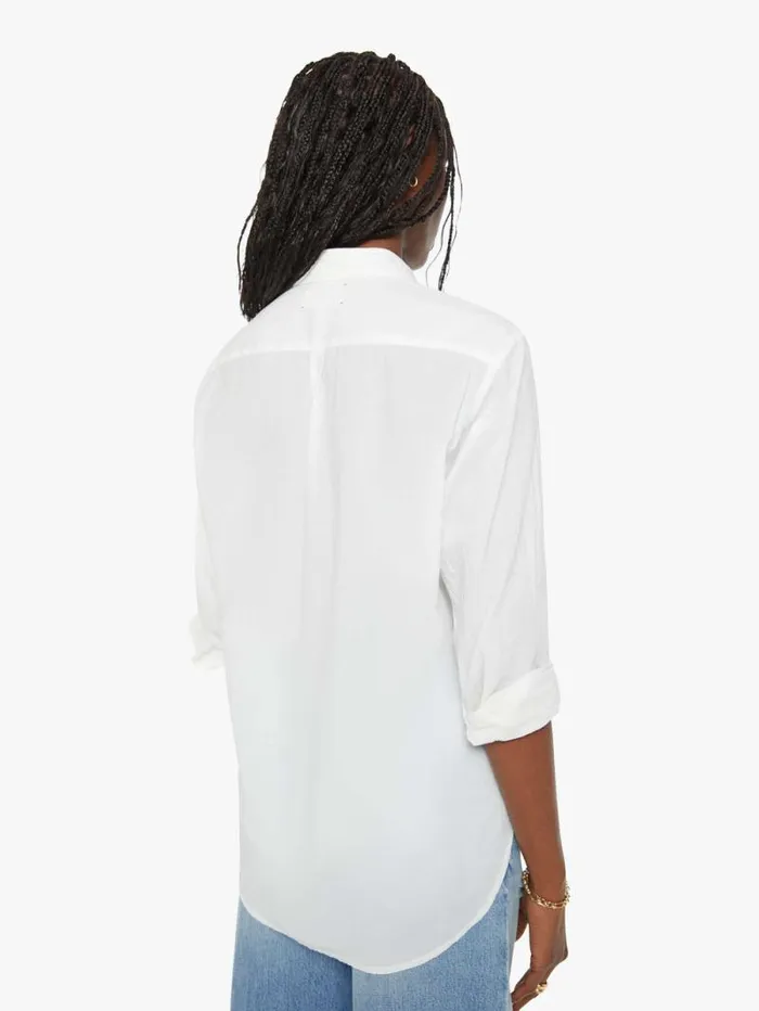 Women Shirts Mother Denim Beau Shirt White