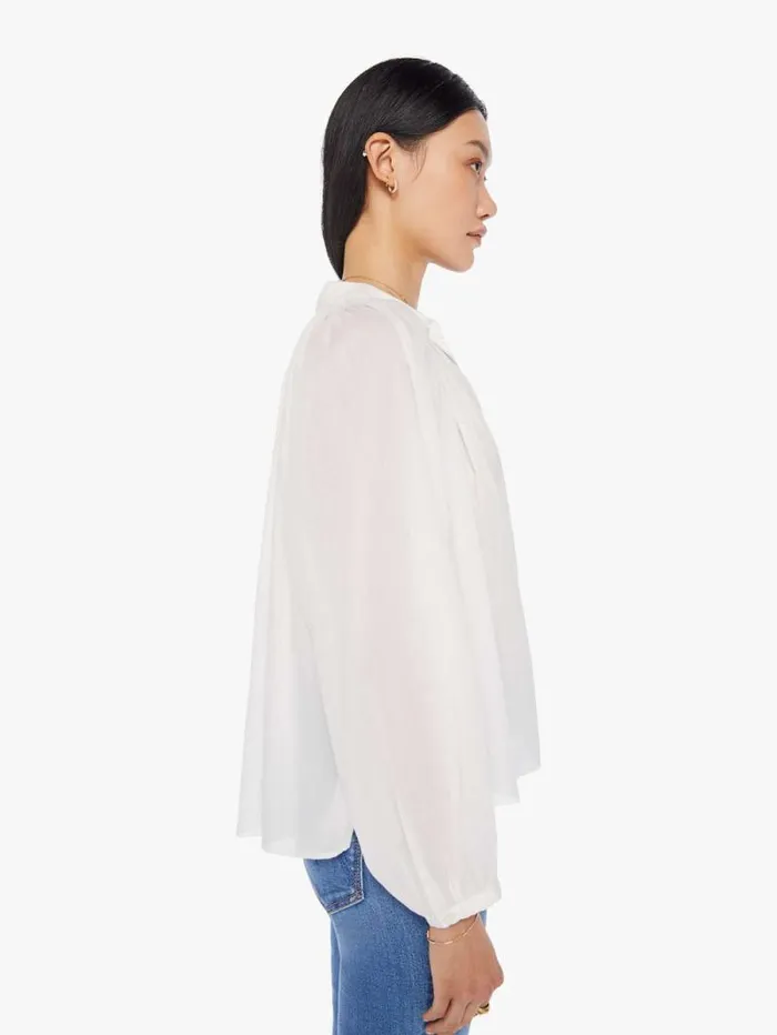 Women Shirts Mother Denim Fabienne Shirt White