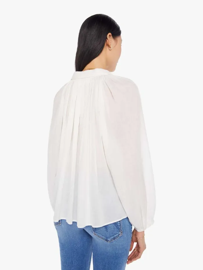 Women Shirts Mother Denim Fabienne Shirt White
