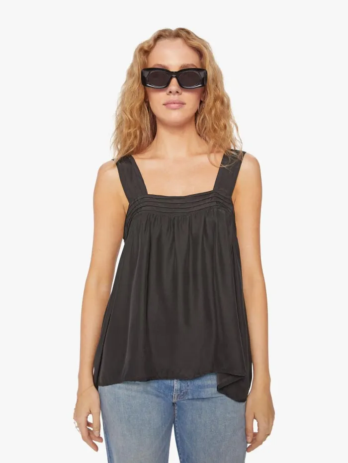 Women Shirts Mother Denim Jasmine Top Black